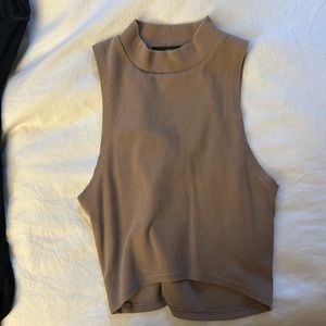 Forever 21 Mauve turtleneck tank top